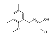 2-chloro-N-[(2-methoxy-3,5-dimethylphenyl)methyl]acetamide Structure