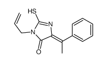 5-(1-phenylethylidene)-3-prop-2-enyl-2-sulfanylideneimidazolidin-4-one Structure