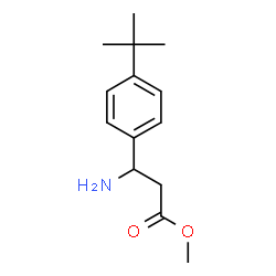 methyl 3-amino-3-(4-tert-butylphenyl)propanoate structure