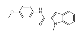 N-(4-methoxyphenyl)-1-methylindole-2-carboxamide Structure