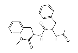 (R)-2-((S)-2-Acetylamino-3-phenyl-propionylamino)-3-phenyl-propionic acid methyl ester Structure