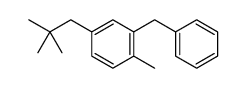 2-benzyl-4-(2,2-dimethylpropyl)-1-methylbenzene结构式