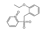 2-[(2-ethoxyphenyl)methylsulfonyl]-1-oxidopyridin-1-ium结构式