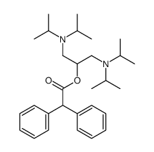 1,3-bis[di(propan-2-yl)amino]propan-2-yl 2,2-diphenylacetate Structure