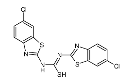 1,3-bis(6-chloro-1,3-benzothiazol-2-yl)thiourea结构式