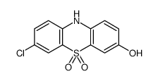 7-chloro-5,5-dioxo-10H-phenothiazin-3-ol结构式