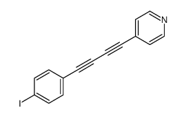 4-[4-(4-iodophenyl)buta-1,3-diynyl]pyridine Structure