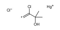 chloro-(2-chloro-3-hydroxy-3-methylbut-1-enyl)mercury结构式