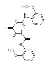 N,N'-bis[(2-methoxyphenyl)carbamothioyl]ethanedithioamide结构式