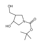 (3R,4R)-tert-Butyl 3-Hydroxy-4-(hydroxyMethyl)pyrrolidine-1-carboxylate Structure