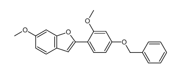 2-(4'-Benzyloxy-2-methoxyphenyl)-6-methoxybenzo[b]furan结构式