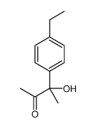 3-(4-ethylphenyl)-3-hydroxybutan-2-one结构式