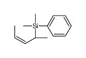 dimethyl-[(2R)-pent-3-en-2-yl]-phenylsilane结构式