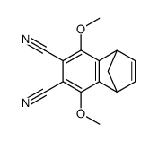 5,8-dimethoxy-1,4-dihydro-1,4-methanonaphthalene-6,7-dicarbonitrile结构式