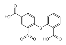 4-(2-carboxyphenyl)sulfanyl-3-nitrobenzoic acid结构式