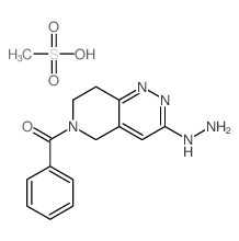 3-Hydrazino-5,6,7,8-tetrahydropyrido(4,3-c)pyridazin-6-yl-phenyl-keton Structure