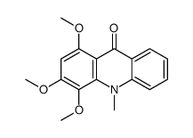 1,3,4-trimethoxy-10-methylacridin-9-one结构式