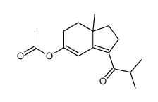 3-isobutyryl-7a-methyl-2,6,7,7a-tetrahydro-1H-inden-5-yl acetate结构式