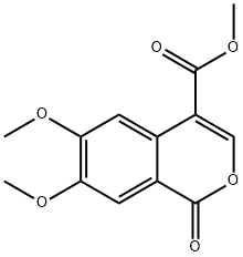 Methyl 6,7-dimethoxy-1-oxo-1H-isochromene-4-carboxylate Structure