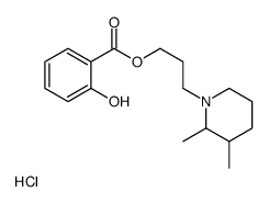 3-(2,3-dimethylpiperidin-1-ium-1-yl)propyl 2-hydroxybenzoate,chloride结构式