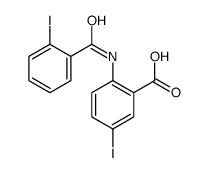 5-iodo-2-[(2-iodobenzoyl)amino]benzoic acid Structure