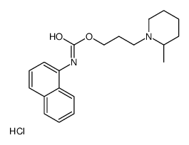 3-(2-methylpiperidin-1-ium-1-yl)propyl N-naphthalen-1-ylcarbamate,chloride结构式