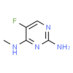 5-氟-N4-甲基嘧啶-2,4-二胺结构式