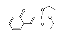 6-(2-diethoxyphosphorylethenyl)cyclohexa-2,4-dien-1-one Structure