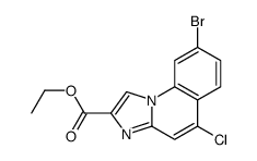 Imidazo1,2-aquinoline-2-carboxylic acid, 8-bromo-5-chloro-, ethyl ester picture