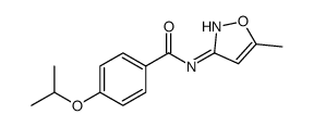 Benzamide, 4-(1-methylethoxy)-N-(5-methyl-3-isoxazolyl)- (9CI)结构式