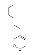 4-hexyl-3,6-dihydro-1,2-dioxine Structure