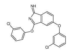 3,5-bis(3-chlorophenoxy)isoindol-1-imine结构式