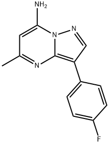 Pyrazolo[1,5-a]pyrimidin-7-amine, 3-(4-fluorophenyl)-5-methyl-结构式