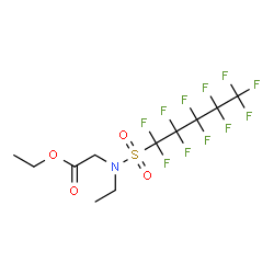ethyl N-ethyl-N-[(undecafluoropentyl)sulphonyl]glycinate Structure