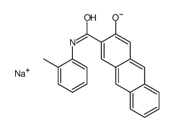 sodium,3-[(2-methylphenyl)carbamoyl]anthracen-2-olate结构式