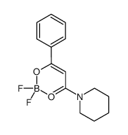 1-(2,2-difluoro-6-phenyl-2H-1,3l3,2l4-dioxaborinin-4-yl)piperidine Structure