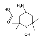 (3R,4R)-4-AMINO-1-OXYL-2,2,6,6-TETRAMETHYLPIPERIDINE-3-CARBOXYLIC ACID structure