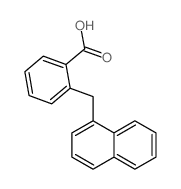 2-(naphthalen-1-ylmethyl)benzoic acid结构式