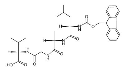 Fmoc-L-Leu-L-Ala-Gly-L-Val-OH Structure