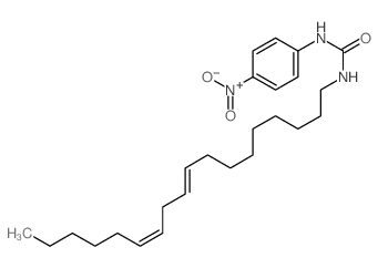 Urea,N-(4-nitrophenyl)-N'-9,12-octadecadien-1-yl- structure
