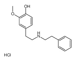 2-methoxy-4-[2-(2-phenylethylamino)ethyl]phenol,hydrochloride Structure