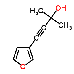 3-Butyn-2-ol, 4-(3-furanyl)-2-methyl- (9CI)结构式
