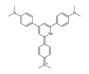 [4-[4,6-bis[4-(dimethylamino)phenyl]selenopyran-2-ylidene]cyclohexa-2,5-dien-1-ylidene]-dimethylazanium结构式