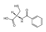 N-(benzoyl)-L-cysteine Structure