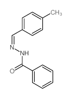 N-[(4-methylphenyl)methylideneamino]benzamide structure