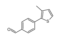 4-(3-methylthiophen-2-yl)benzaldehyde Structure