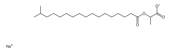 sodium 2-(16-methylheptadecanoyloxy)propanoate结构式