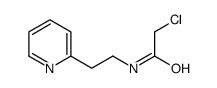 2-Chloro-N-[2-(2-pyridinyl)ethyl]acetamide structure