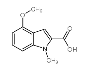 4-METHOXY-1-METHYL-1H-INDOLE-2-CARBOXYLIC ACID structure