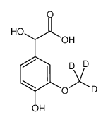 Vanillylmandelic acid-d3 Structure